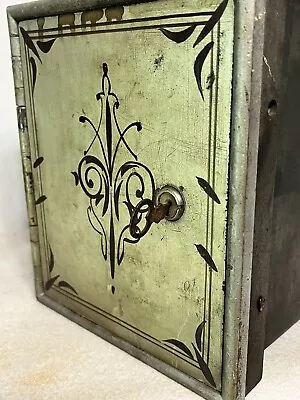 Antique INSIDE SAFE LOCK BOX With Original Key • $125