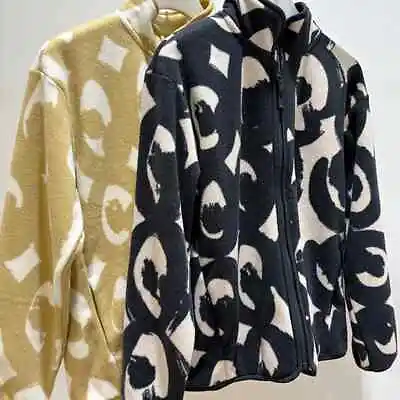 UNIQLO X Marimekko Fleece Printed Full-Zip Jacket (Tawny Owl) NWT • $49.90