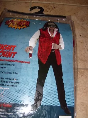 Vampire Evil Cool Count Drac Adult Halloween  Costume Mens Size L/m • $24.77