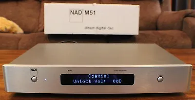 NAD M51 35-bit 844kHz DAC And Digital Preamplifier W/1 Minor Issue / Free Ship ! • $450