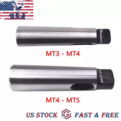 New MT4-MT5 MT3-MT4 Arbor Morse Taper Adapter Reducing Drill Sleeve For Lathe • $25.49
