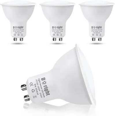 DoRight 4pcs Dusk To Dawn Sensor Light Bulbs GU10 LED Night Light From Dusk Till • £15.17