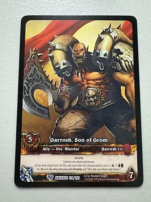 World Of Warcraft TCG (WOW TCG) Garrosh Son Of Grom Extended Art (EA) Near Mint • $199