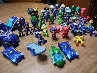 Lot Of 46 PJ Masks Toys Figures-vehicles And More • $44.99