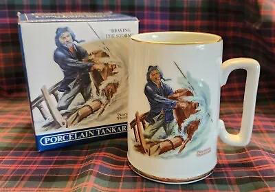 Norman Rockwell  Braving The Storm  Porcelain Tankard • $10