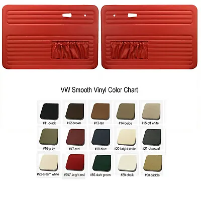 1967-79 VW Volkswagen Bug Super Beetle Front Door Panels W/ Pockets - Any Color • $195.68