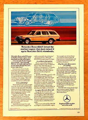 1980 Mercedes-benz 300 Td Diesel Wagon—w123 Estate—vintage Magazine Print Ad • $8.40