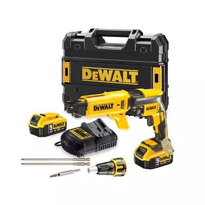 DeWalt DCF620P2K 18V Brushless Collated Drywall Screwdriver With 2x 5.0Ah Batter • £305.02