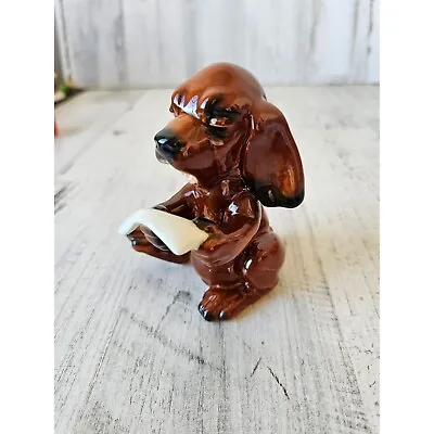 Goebel Dog Singing Ceramic 33136 Vintage Puppy Decor Statue Figurine • $36.97