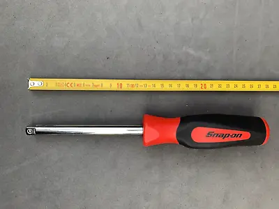 Snap On 3/8  Drive Instinct Soft Grip Handled Driver Spinning Handle Red SGF50B • $88.39