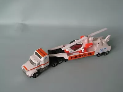 £13.50 • Buy Matchbox Convoy Dutch Police Rijkspolitie Mack Helicopter Transporter RARE 170mm