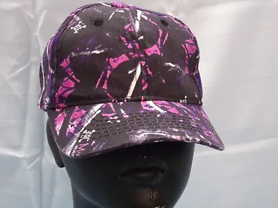 Muddy Girl Hat Cap Pink & Purple Camo Moonshine Camouflage Ladies Ballcap • $12.95