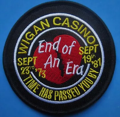£2.99 • Buy NORTHERN SOUL : WIGAN CASINO END OF AN ERA  -  Embroidered Iron Sew On Patch