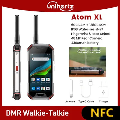 Global Version Unihertz Atom XL DMR Walkie-Talkie Phone 6+128GB 48MP IP68/IP69K • £249.98