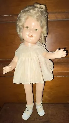 17  Antique Composition IDEAL Shirley Temple Doll W/ Org. Clothes Tagged Dress • $49.99