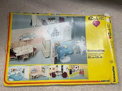 Sindy Doll Scenesetter Room Background Walls Doll House W Connector Marx! • $69.99