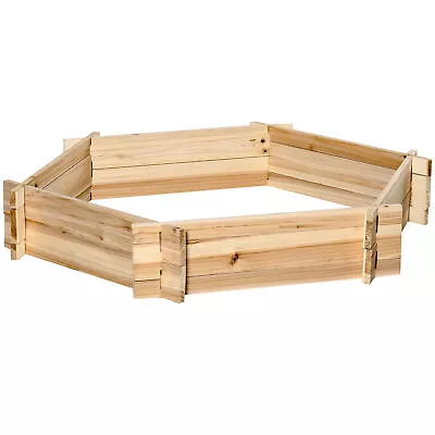 Outdoor Raised Garden Bed For Flowers Vegetables Herb Hexagon DIY Planter Box • $39.51