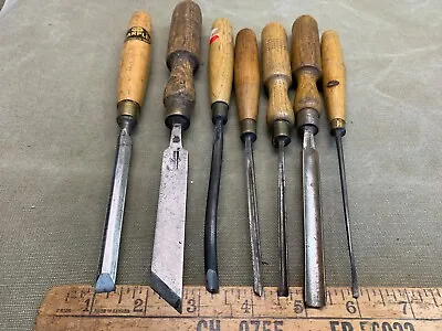 7 Mostly Marples Carving Chisels • $88.41