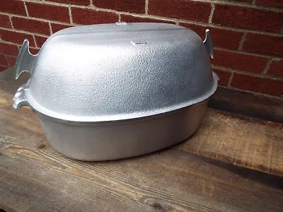 Large Vintage Guardian Service Ware Aluminum Turkey Roaster • $126.32