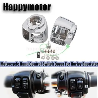 Motorcycle Chrome Hand Control Switch Housing Cover Fit For Harley Softail Dyna • $28.99