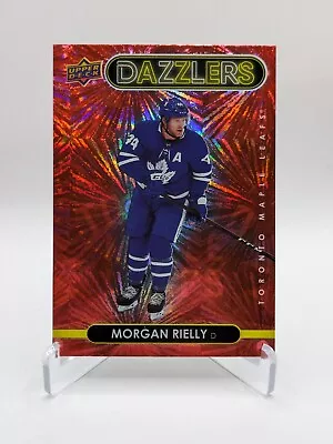 Morgan Rielly 2021-22 Upper Deck Series 1 Dazzlers Red #DZ-42 Maple Leafs • $2