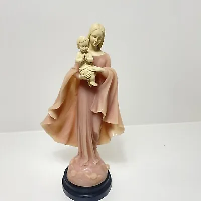 Bianchi Italy G.Ruggeri Bianchi Sculpture Mary With Baby Jesus Madonna • $63.99