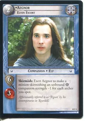 Lord Of The Rings CCG Card MD 10.U4 Aegnor Elven Escort • £1.09