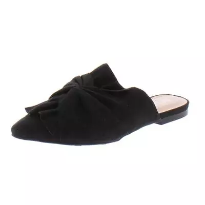 Mia Womens Caberet Black Slide Pointy-Toe Flats Shoes 6.5 Medium (BM)  4462 • $11.99