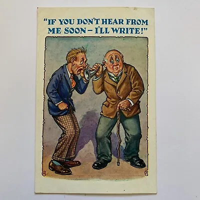 Philco Comedy Series 3134 OLD MAN WITH EAR TRUMPET  Postcard 1920/30s ~ A020 • £2.50