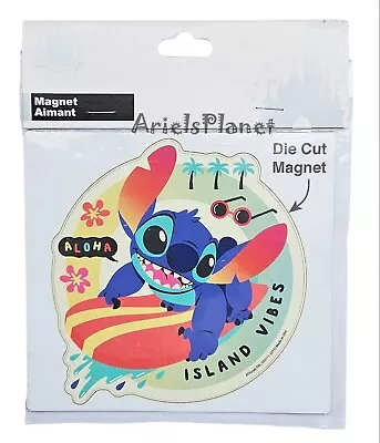 2023 Disney Parks Stitch Surfing Aloha Island Vibes Car Magnet Ornament • $21.99