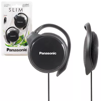 Panasonic Rp-hs46e-k Slim Clip On Earphones Headphones - Black - Rphs46 • £10.95