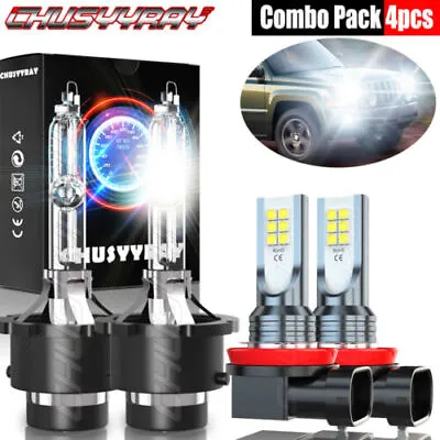 For Infiniti QX60 2014 2015-2017 4X HID LED Headlight Bulbs Hi/Lo+Fog Light Kit • $29.99