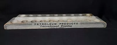 Vintage Original Standard Oil Co Petrolium Products Oil Bottle Display Rack Sign • $49