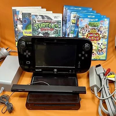 Nintendo WiiU Wii U Black Console Gamepad WiiU And Wii Games - Working. • $240