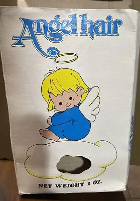 Vintage Box Angel Hair Spun Glass Union Wadding Co. USA 1 Oz. Christmas NIB • $15