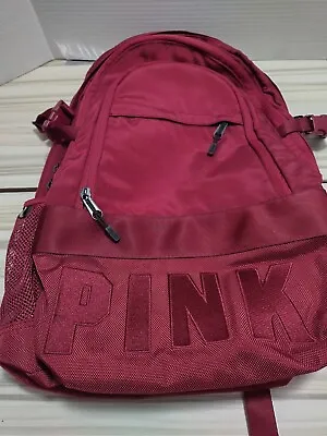 Victorias Secret PINK School BACKPACK RED Campus Tech Bookbag Laptop • $35.99