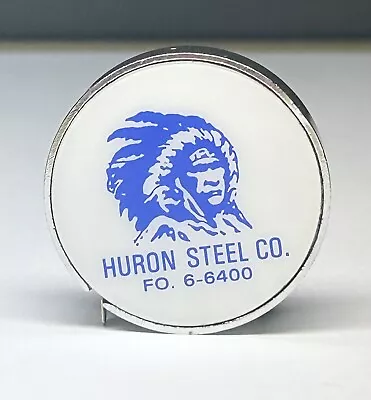 Vintage Advertising Tape Measure Huron Steel Co Detroit Barlow • $3.99