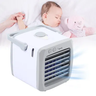 Portable Mini Air Conditioner Humidifier Desktop Bedroom Artic Cooler USB Fan • $13.30