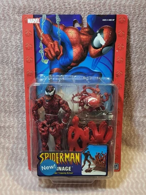 £39.98 • Buy 2004 Marvel Spider-Man - CARNAGE - Action Figure With Spider Trapping Action!