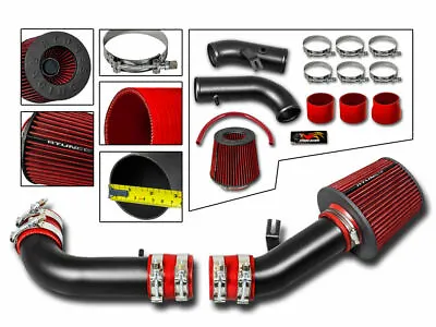 Short Ram Air Intake Kit MATT BLACK+RED Filter For 99-05 Mazda Miata MX5 NB 1.8L • $530.99