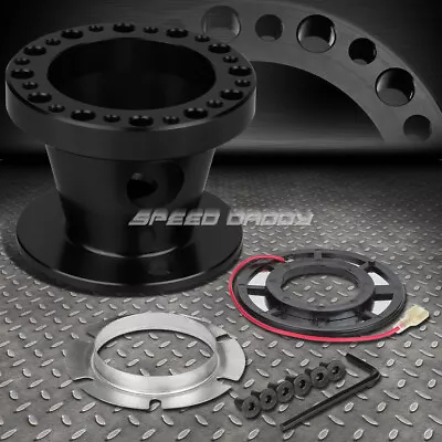 For 240sx 2300zx Sentra Maxima Black Aluminum Steering Wheel 6-hole Hub Adaptor • $24.88