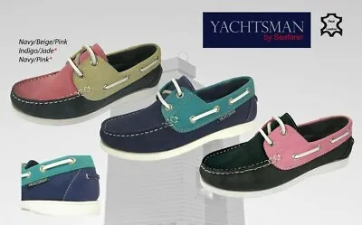 £19.99 • Buy Ladies Seafarer Yachtsman Deck Shoes  FREE POST Lady Deck Shoes  4 &  7  Pink