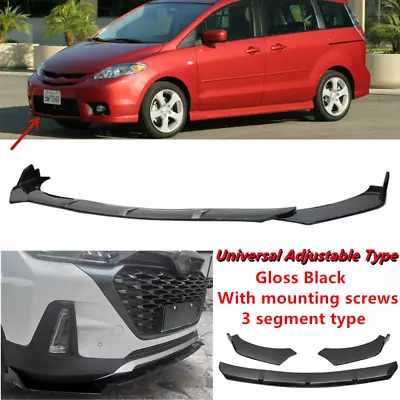 Add-on Universal Fit For MAZDA 5 2006-2010 Front Splitter Spoiler Lip 3-Stage • $69.92