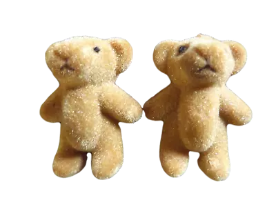£3.95 • Buy 5x SMALL BROWN CUTE TINY MINIATURE FELT DOLL HOUSE CRAFT TEDDY BEARS 1.4  TALL