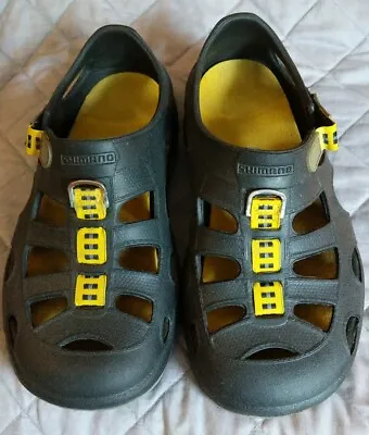 $39.99 • Buy SHIMANO Evair Fishing Sandals Size 7 Black Removable Insole