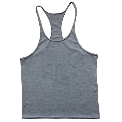 Men Muscle Workout Fitness Vest Tank Top Y Back Bodybuilding Stringer Shirt US 、 • $8.10