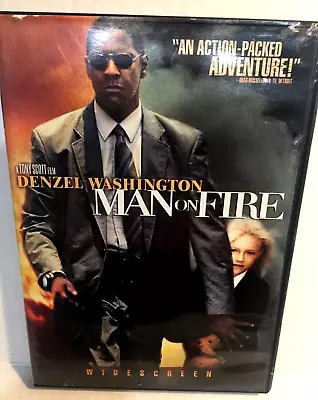 Man On Fire DVD Denzel Washington Widescreen Ships Free Same Day With Tracking • $7.59