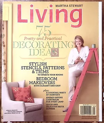 Martha Stewart Living Sept 2008 75 Pretty And Practical Decorating Ideas Z2955 • $12.50