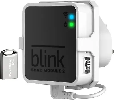 64GB USB Flash Drive And Outlet Mount For Blink Sync Module 2 Save Space • £16.49