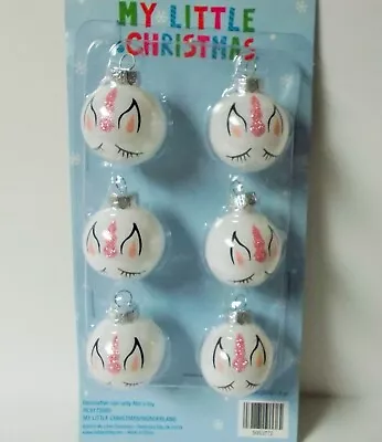 My Little Christmas Wonderland Unicorn Set Of 6 Mini Christmas Ornaments • $9.99